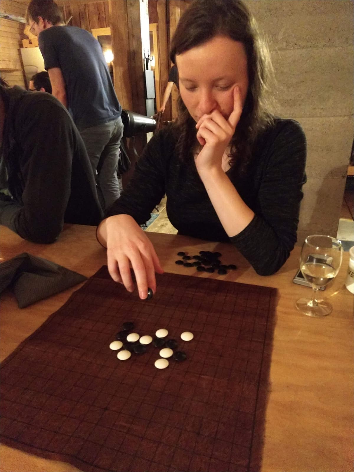 Verena playing a game