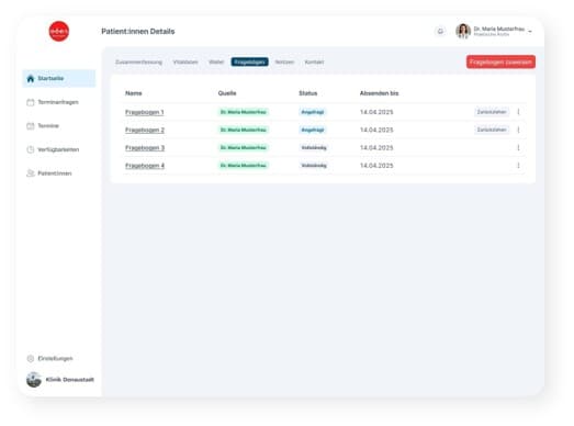 Dieses Bild zeigt die Funktion der Infoblätter und Aufklärungsbögen im health.portal