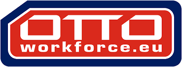 images (1) OTTO Work Force logo featuring white text on a red background with a blue border.