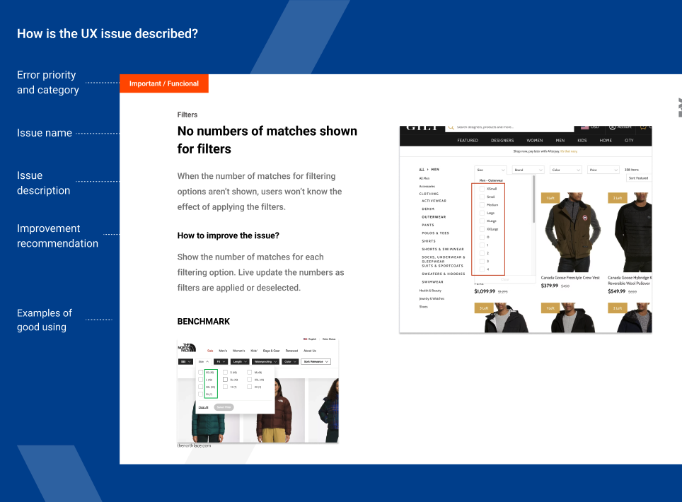 UX report example