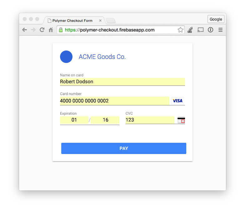 autosave feature saves customer data for a quicker checkout