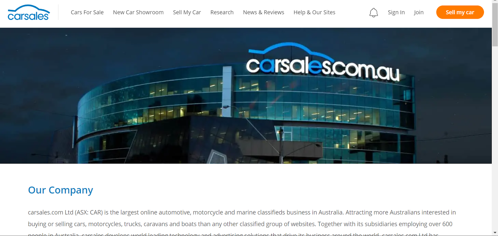 Carsales c2c eCommerce marketplace 