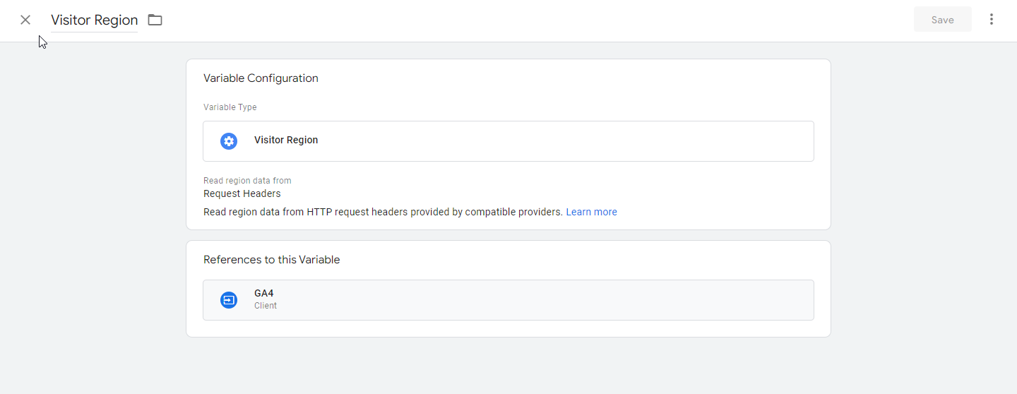Google Analytics 4 Geolocation tracking variable 