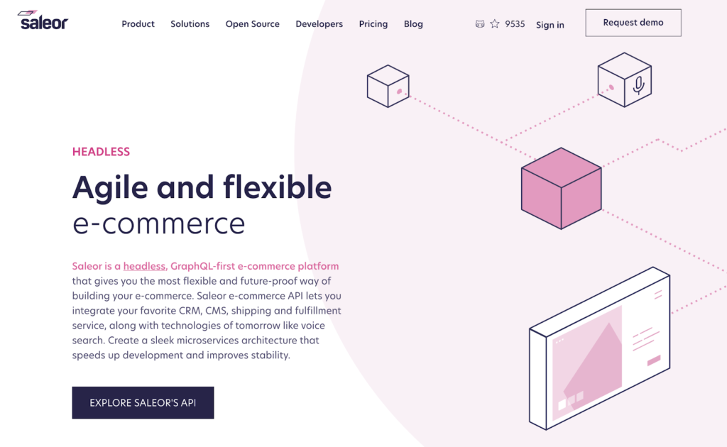 Saleor commerce website