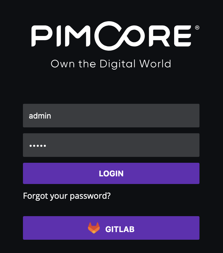 Pimcore single sign on