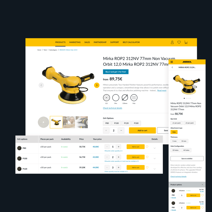 Mirka eCommerce