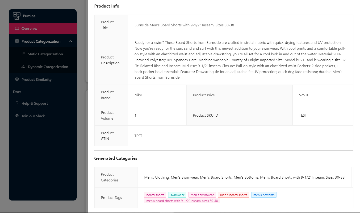 Screenshot from Pumice.ai platform